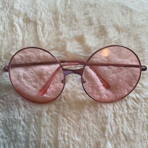 Round Pink Sunglasses
